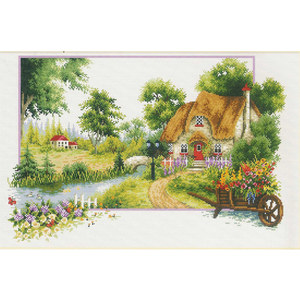 SUMMER COTTAGE MC640.046, No Count Cross Stitch Kit, 46 x 31cm