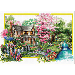 No Count Cross Stitch Kit, SPRING COMES, 59 x 40cm