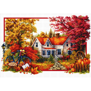 AUTUMN COMES MC740.071, No Count Cross Stitch Kit, 59 x 40cm