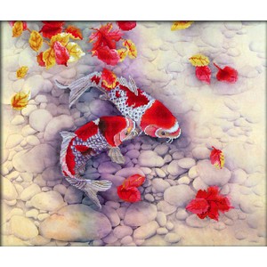 KOI CARP MC750.020, No Count Cross Stitch Kit, 67 x 57cm