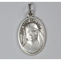 SAINT MARY MACKILLOP, Mary Of The Cross Medal Pendant, Silver Tone, 22 x 15mm