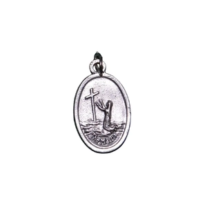 THE MATRIX Medal Pendant, SILVER TONE, 22mm X 15mm, MADE IN ITALY