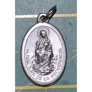 OUR LADY OF PROVIDENCE Medal Pendant, SILVER TONE, 22mm X 15mm, N. TRA S.RA DE LA PROVIDENCIA