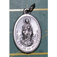 OUR LADY OF PROVIDENCE Medal Pendant, SILVER TONE, 22mm X 15mm, N. TRA S.RA DE LA PROVIDENCIA