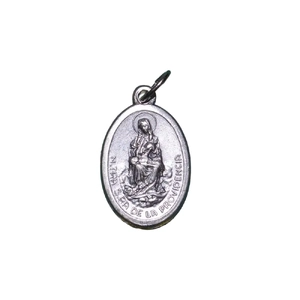 OUR LADY OF PROVIDENCE Medal Pendant, SILVER TONE, 22mm X 15mm, N. TRA S.RA DE LA PROVIDENCIA