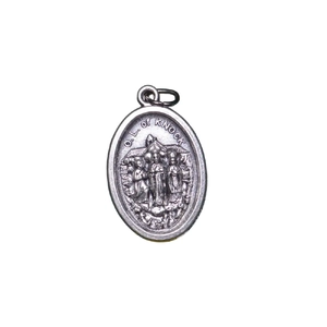 OUR LADY OF KNOCK Medal Pendant, SILVER TONE, 22mm X 15mm, MADE IN ITALY