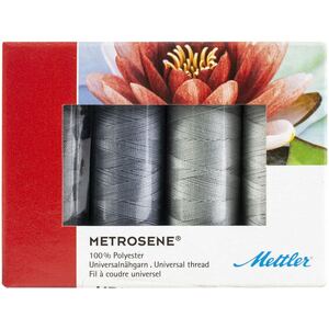 Metrosene GREY Thread Pack 4 x 150m Spools