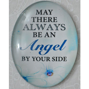 Magnet, 54 x 44mm Glass, Always An Angel