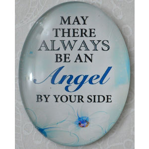 Magnet, 54 x 44mm Glass, Always An Angel