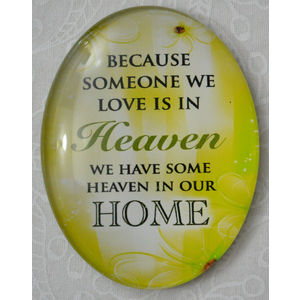 Magnet, 54 x 44mm Glass, Heaven Home