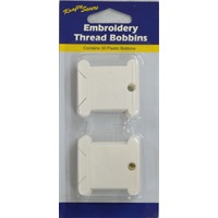 Plastic Embroidery Thread Bobbins, Pack of 30 Bobbins