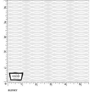 White Hot &quot;SLINKY&quot; #10414 Tone On Tone Cotton Fabric 110cm Wide