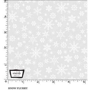 White Hot &quot;SNOW FLURRY&quot; #10417 Tone On Tone Cotton Fabric 110cm Wide