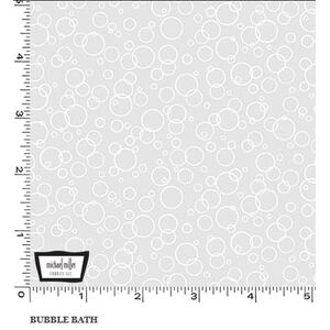 White Hot &quot;BUBBLE BATH&quot; #10480 Tone On Tone Cotton Fabric 110cm Wide