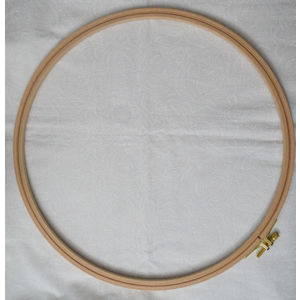 Nurge Embroidery Hoop, Wooden Screwed 8mm, Beechwood No 8, 12" / 310mm