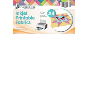 Matildas Own A4 Inkjet Printable Fabric (5 Sheets) 210mm x 297mm (8.3in x 11.7in)