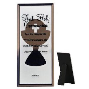 First Holy Communion Mirror Plaque, 80 x 180mm Standing