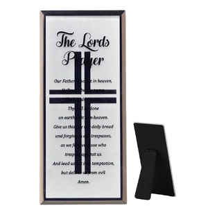 The Lord's Prayer Mirror Plaque, 80 x 180mm Standing