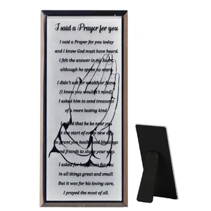I Said A Prayer Mirror Plaque, 80 x 180mm Standing