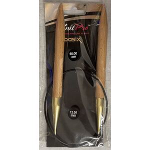 Knitpro 60cm Basix Birch Fixed Circular Knitting Needle 12.00mm