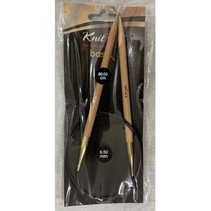 Knitpro 80cm Basix Birch Fixed Circular Knitting Needle 6.50mm