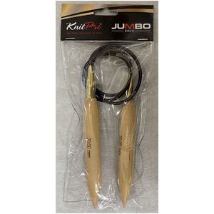 Knitpro 100cm Basix Birch Fixed JUMBO Circular Knitting Needle 20.00mm