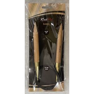 Knitpro 120cm Basix Birch Fixed Circular Knitting Needle 15.00mm