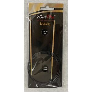 Knitpro 120cm Basix Birch Fixed Circular Knitting Needle 3.00mm