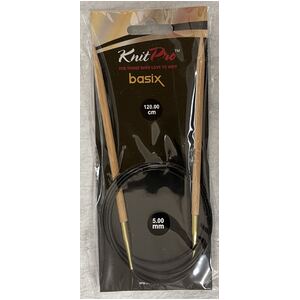 Knitpro 120cm Basix Birch Fixed Circular Knitting Needle 5.00mm