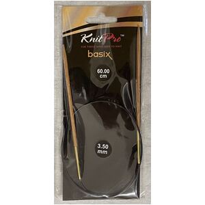 Knitpro 60cm Basix Birch Fixed Circular Knitting Needle 3.50mm