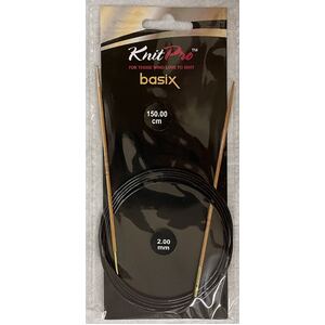 Knitpro 150cm Basix Birch Fixed Circular Knitting Needle 2.00mm