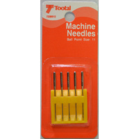 Tootal Machine Needles, Ball Point Size 11, Packet Of 5 Needles