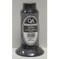 QA Woolly Nylon 1500m Cone NAVY BLUE, 100% Nylon Stretch Overlocking Thread, Serger