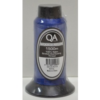 QA Woolly Nylon 1500m Cone, ROYAL BLUE, 100% Nylon Stretch Overlocking Thread, Serger Thread