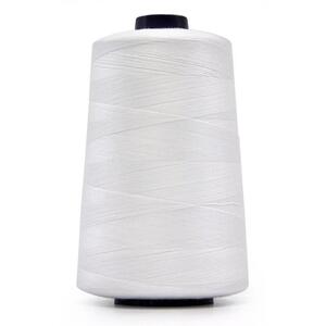 Hemline Overlocker &amp; Sewing Thread 5000m, WHITE, 100% Polyester