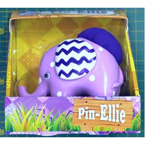 PIN CUSHION ELEPHANT PIN ELLIE H75 x W95 x D65mm, POOKI PURPLE