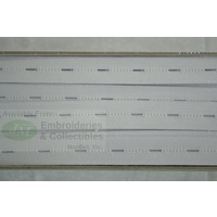 Uni-Trim BUTTONHOLE Elastic, 20mm White, Per Metre, 100% Polyester, Premium Quality