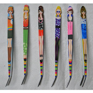Fashionista Fashion Tweezers, 15cm (5.9&quot;), Full Set of 6 Tweezers, One of Each Design