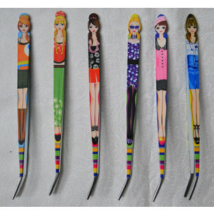 Fashionista Fashion Tweezers, 15cm (5.9"), Full Set of 6 Tweezers, One of Each Design
