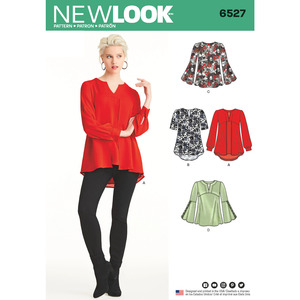 New Look Pattern 6527 Misses&#39; Tunic in Two Lengths