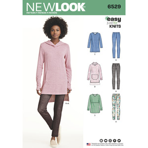 New Look Pattern 6529 Misses&#39; Knit Tunics and Leggings