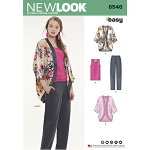 New Look Pattern 6546 Misses&#39; Separates
