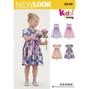 New Look Pattern 6548 Child&#39;s Party Dress