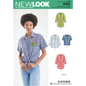 New Look Pattern 6561 Misses&#39; Shirts in Three Lengths