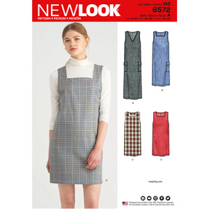 New Look Sewing Pattern 6572 Misses&#39; Jumper Dress