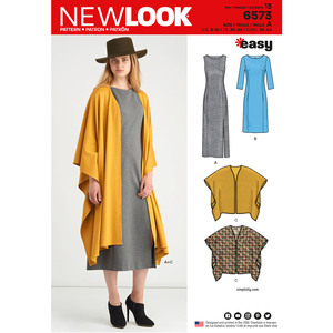 New Look Sewing Pattern 6573 Misses&#39; Dress and Wrap