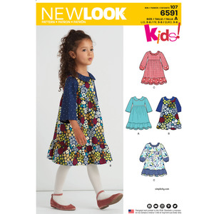 New Look Sewing Pattern 6591 Children&#39;s Dress