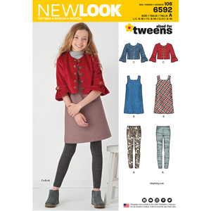 New Look Sewing Pattern 6592 Girls&#39; Sportswear