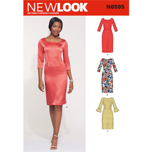New Look Sewing Pattern N6595 Misses&#39; Sheath Dress