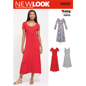 New Look Sewing Pattern N6597 Misses&#39; Knit Dress